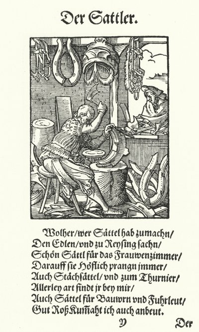Der Sattler von Jost (after) Amman