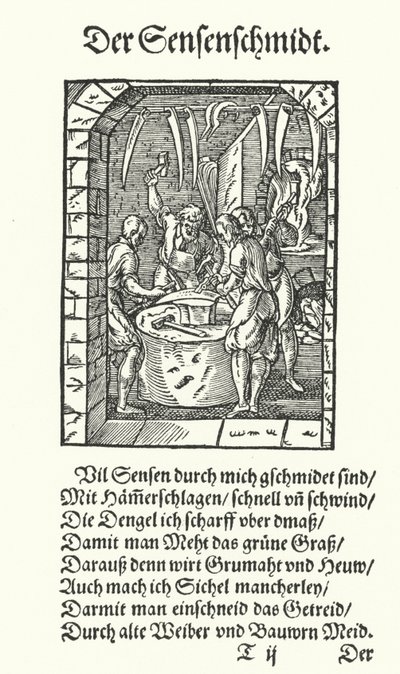 Der Sensenmacher von Jost (after) Amman