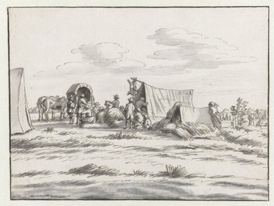 Ansicht eines Lagers der Armee von Wilhelm III. bei Leuven von Josua de Grave
