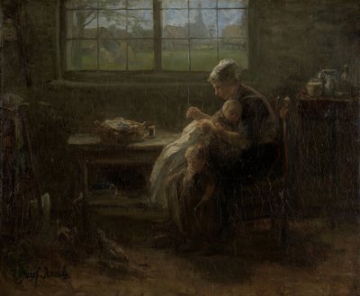 Die Freude der Mutterschaft von Jozef (1824-1911) Israels