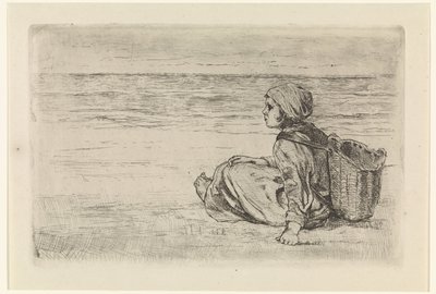 Mädchen am Meer von Jozef Israëls