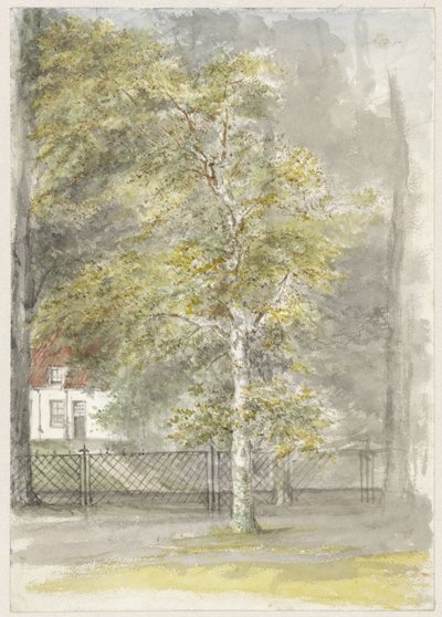 Baum vor dem Tor eines Landhauses von Jozef Israëls