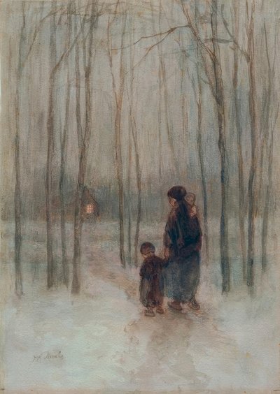 Abendstimmung im Wald von Jozef Israëls