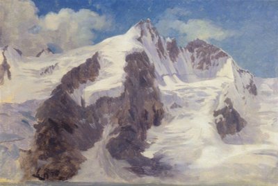 Schneebedeckte Berggipfel. von Jørgen Sonne
