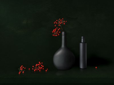 Modernes Beeren Stillleben von Juan Antonio Palacios