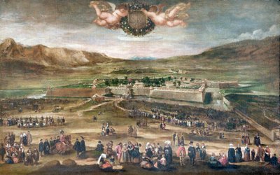 Der Einzug von Philipp IV. in Pamplona, nach 1646 von Juan Bautista Martinez Del Mazo