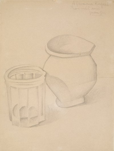 Glas und Vase, ca. 1911 von Juan Gris