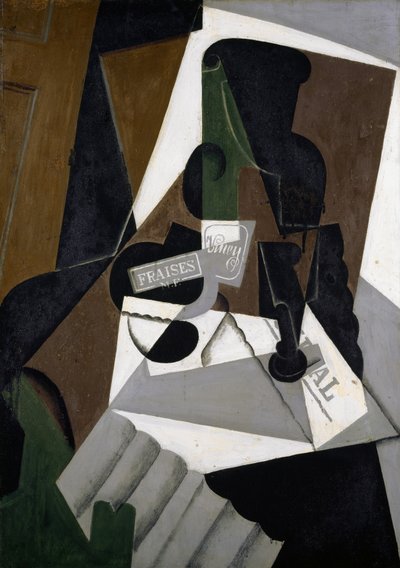 Der Topf Erdbeermarmelade von Juan Gris