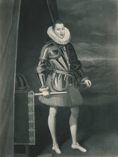 Philipp III. in Rüstung, 1605, 1904 von Juan Pantoja de la Cruz