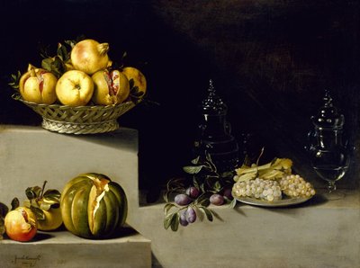 Stillleben mit Obst und Glaswaren von Juan van der Hamen