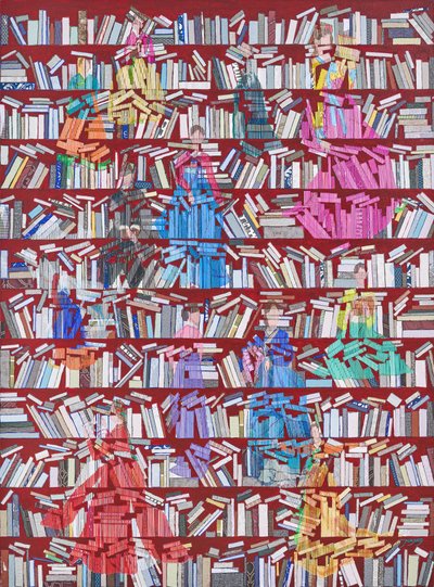Bücherregal Hanbok Frauen von Jukyong Park