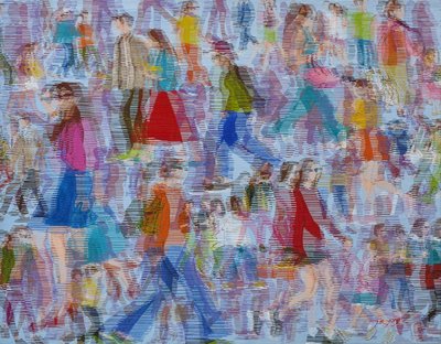 Bunte urbane Bewegung von Jukyong Park