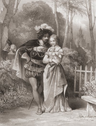 Faust und Gretchen. Faust und Margarita. von Jules (after) David