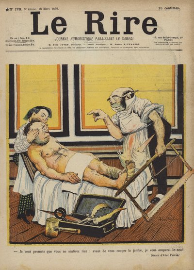 Illustration für Le Rire von Jules Abel Faivre
