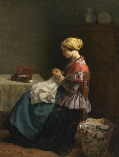 La petite couturière von Jules Breton