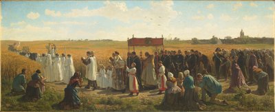 Der Segen des Weizens in Artois von Jules Breton