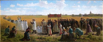 Der Segen des Weizens in Artois von Jules Breton
