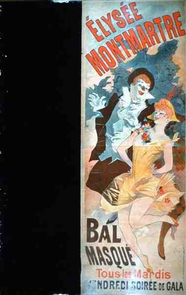 Werbung für den Maskenball im Elysee Montmartre, Paris von Jules Cheret
