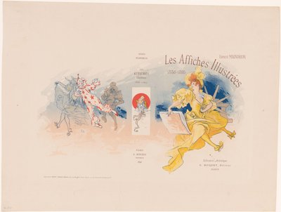 Umschlag für Les Affiches Illustrées von Ernest Maindron von Jules Cheret