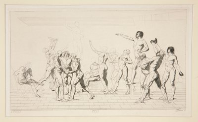 Das Gemälde des Eides auf den Tennisplatz von Jules David