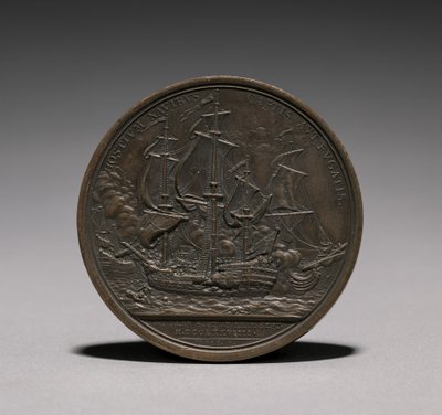 Medaille: John Paul Jones Rückseite von Jules Dupré