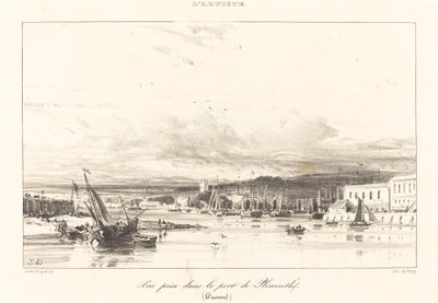 Ansicht im Hafen von Plymouth von Jules Dupré