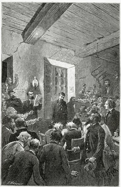 L’Espion Hubert - Illustration aus Choses vues, 19. Jahrhundert von Jules Ferat