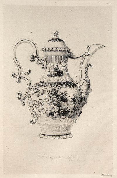 Geschichte der Keramikkunst: Eine beschreibende und philosophische Studie der Töpferei, Tafel XII, 1877 von Jules Ferdinand Jacquemart