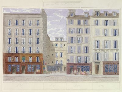 Nr. 20 bis Nr. 26 rue du Four, Paris, Frankreich, 1893 von Jules Gaildrau