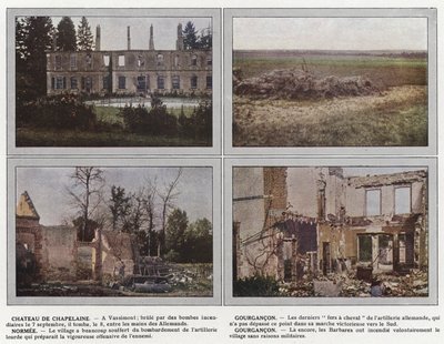 Chateau de Chapelaine, Gourgancon, Normee, Gourgancon von Jules Gervais Courtellemont