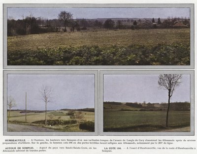 Humbeauville, um Sompuis, La Cote 196 von Jules Gervais Courtellemont