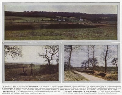 Panorama der Höhen von Saint-Prix, Montgivroux, Route de Mondement a Montgivroux von Jules Gervais Courtellemont