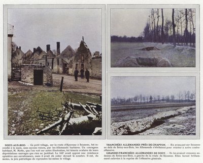 Soisy-aux-Bois, Deutsche Schützengräben bei Chapton, Große Deutsche Schützengräben von Soisy von Jules Gervais Courtellemont