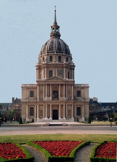 Südansicht der Kuppel des Hôtel des Invalides, realisiert von Jules Hardouin Mansart (1646-1708) nach einem Entwurf von Libéral Bruand. 1679-1708 Paris von Jules Hardouin Mansart