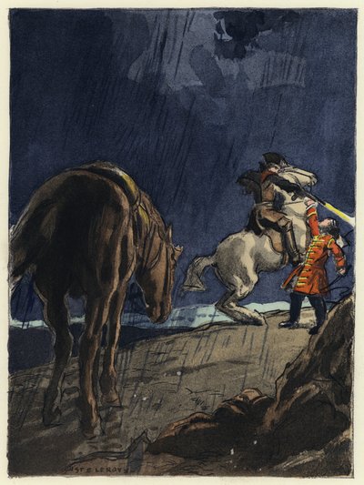Illustration für die Memoiren von Casanova von Jules Marie Auguste Leroux