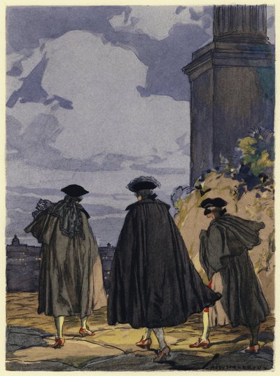 Illustration für die Memoiren von Casanova von Jules Marie Auguste Leroux