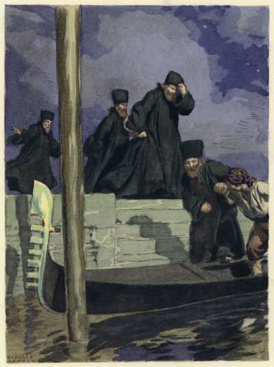 Illustration für die Memoiren von Casanova von Jules Marie Auguste Leroux