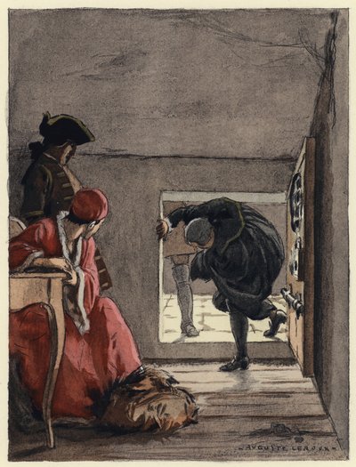 Illustration für die Memoiren von Casanova von Jules Marie Auguste Leroux