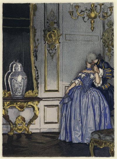 Illustration für die Memoiren von Casanova von Jules Marie Auguste Leroux