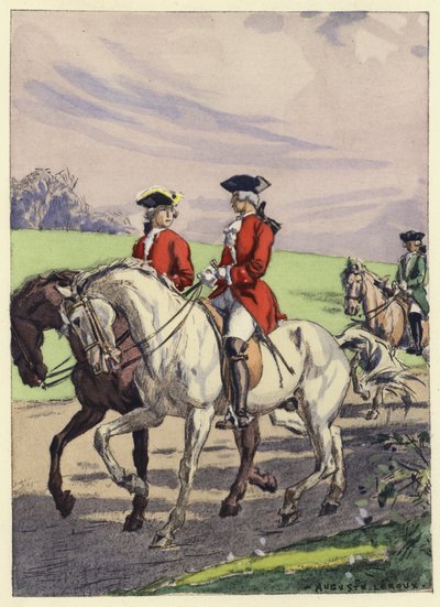 Illustration für die Memoiren von Casanova von Jules Marie Auguste Leroux