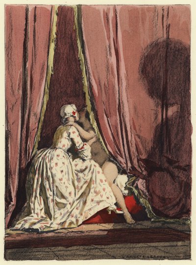 Illustration für die Memoiren von Casanova von Jules Marie Auguste Leroux