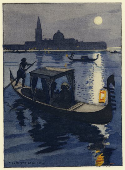 Illustration für die Memoiren von Casanova von Jules Marie Auguste Leroux