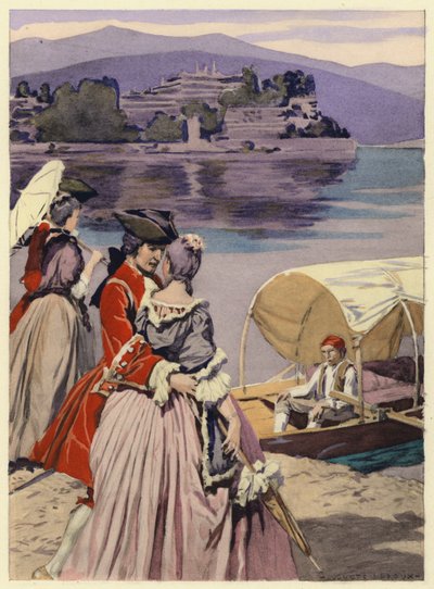 Illustration für die Memoiren von Casanova von Jules Marie Auguste Leroux