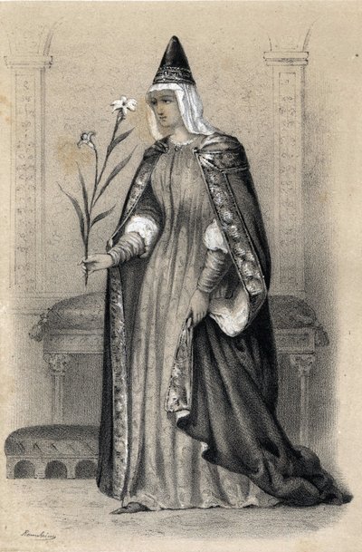 Porträt der Gräfin Mathilde von Toskana, bekannt als Canossa von Jules and Raunheim Hermann David