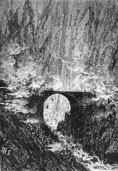Suwarrows Passage des St. Gotthard, graviert von Stephane Pannemaker, aus 
