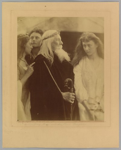 König Lear teilt sein Königreich seinen drei Töchtern zu von Julia Margaret Cameron