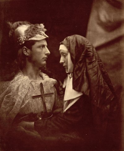 Sir Galahad und die blasse Nonne, 1879 von Julia Margaret Cameron
