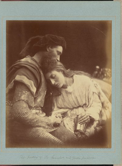 Der Abschied von Sir Lancelot und Königin Guinevere von Julia Margaret Cameron