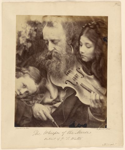 Das Flüstern der Muse / Porträt von G. F. Watts von Julia Margaret Cameron