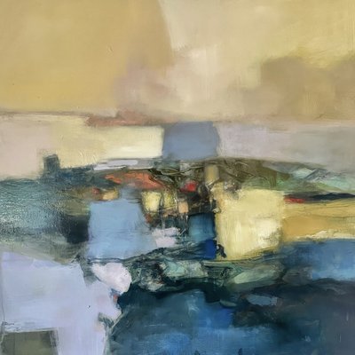 Serene abstrakte Landschaft von Julia Purinton